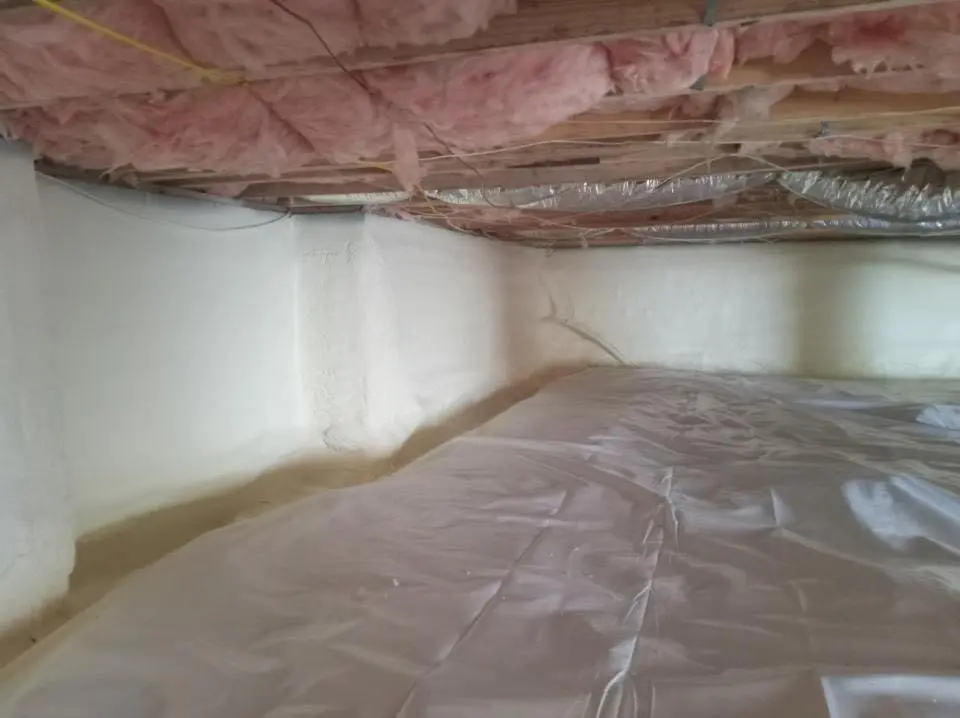 Crawl space encapsulation with closed-cell spray foam for Roof Waterproofing in Airway Heights