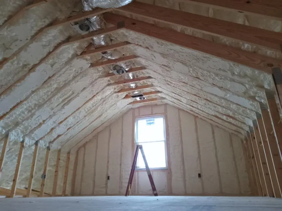 Spray foam roofing application for Crawl Space Insulation project in Airway Heights